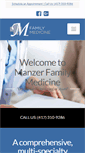 Mobile Screenshot of manzerfamilymedicine.com